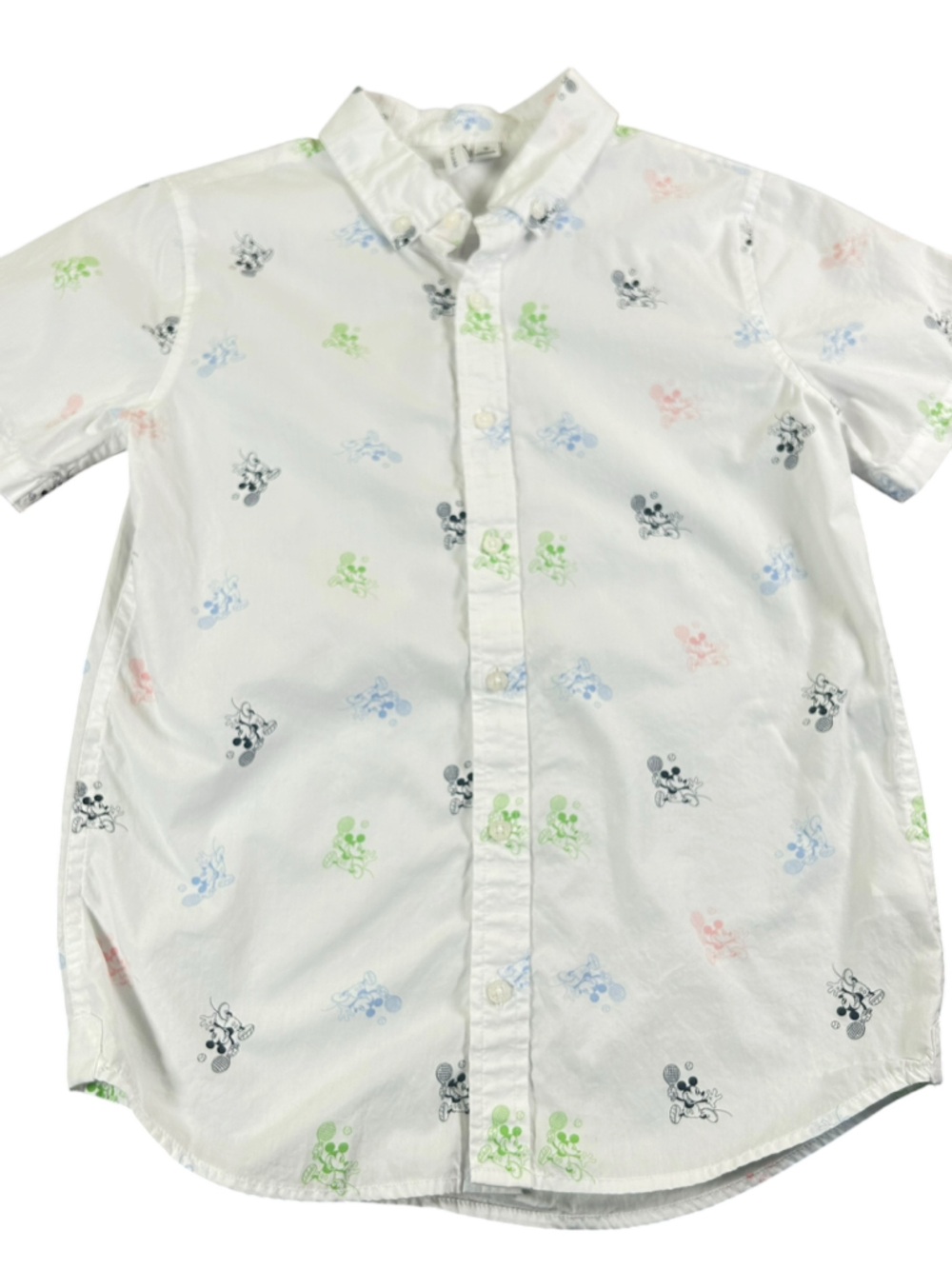 DISNEY X JANIE + JACK‎ Mickey Tennis Button Down Shirt Boys 12